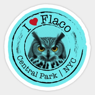 I love Flaco the Owl Sticker